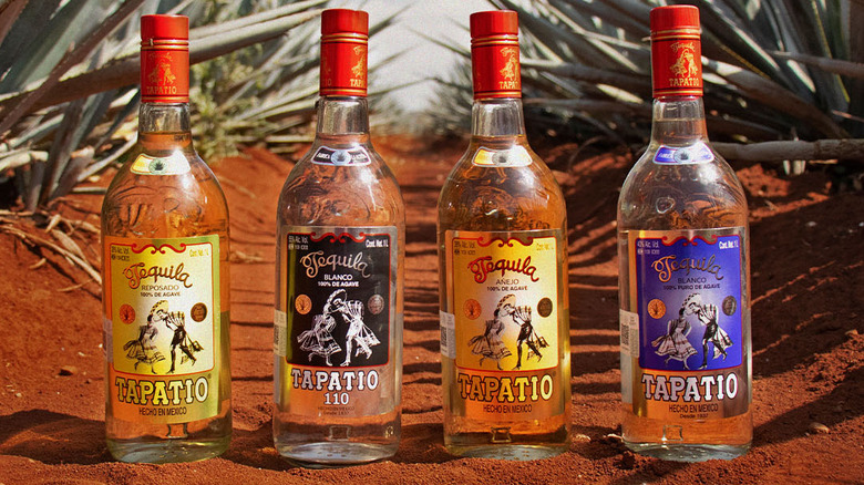 four bottles of tequila