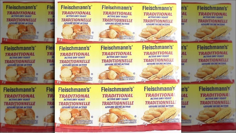 Packets of yeast