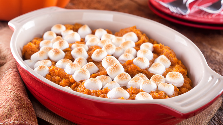 sweet potato casserole with marshmallows