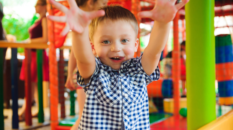 child in playground