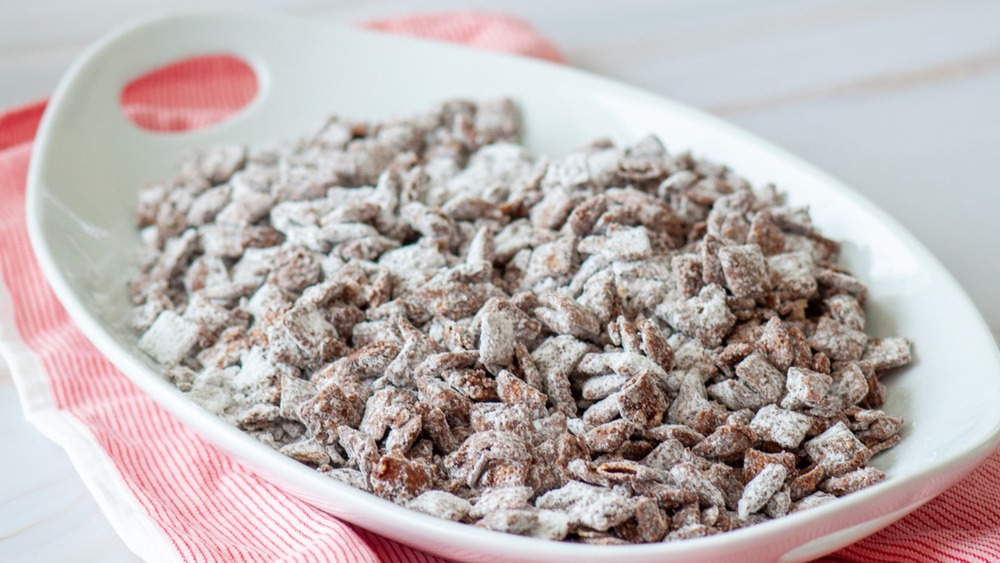 puppy chow on platter