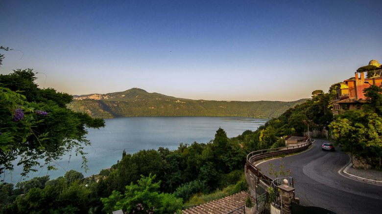Castel Gandolfo by lake